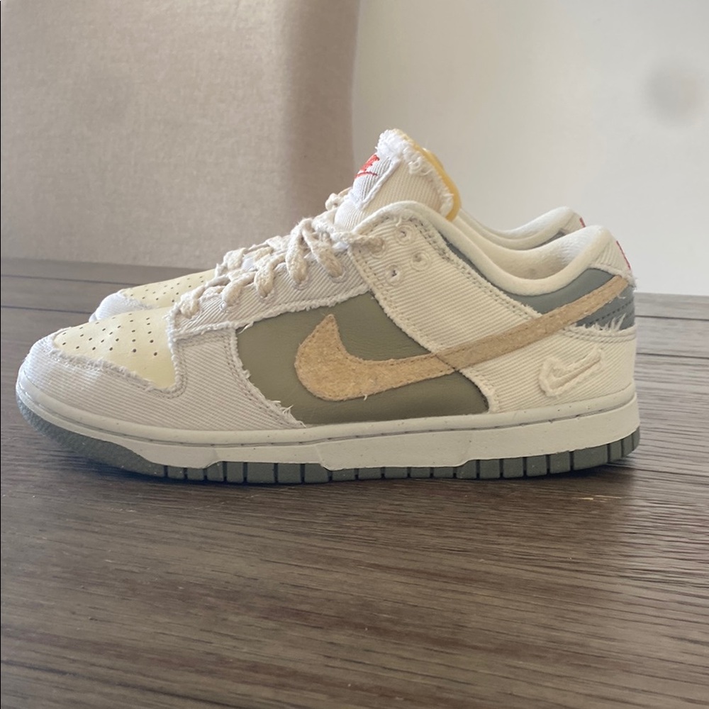Nike Cream and Olive Sneakers